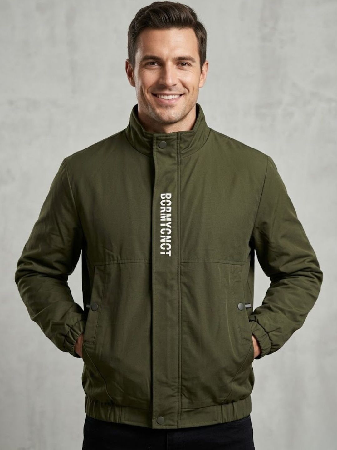 CARABA Men Lightweight Biker Jacket