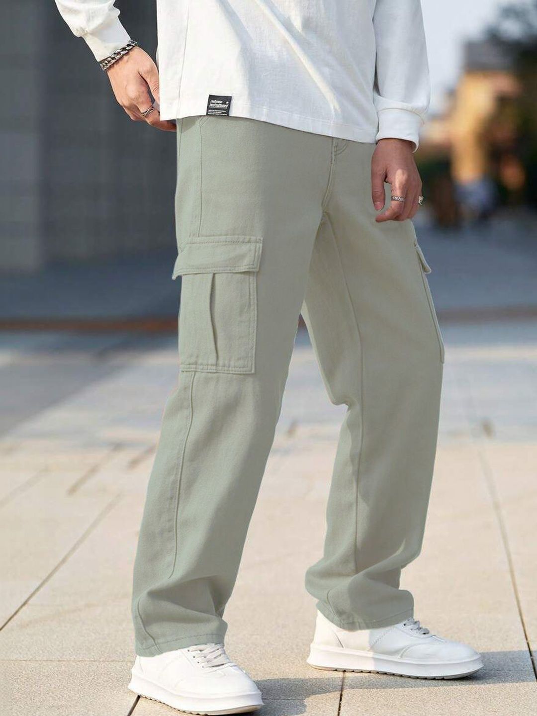 R.Code by The Roadster Life Co. Men Relaxed Fit Mid-Rise Jeans