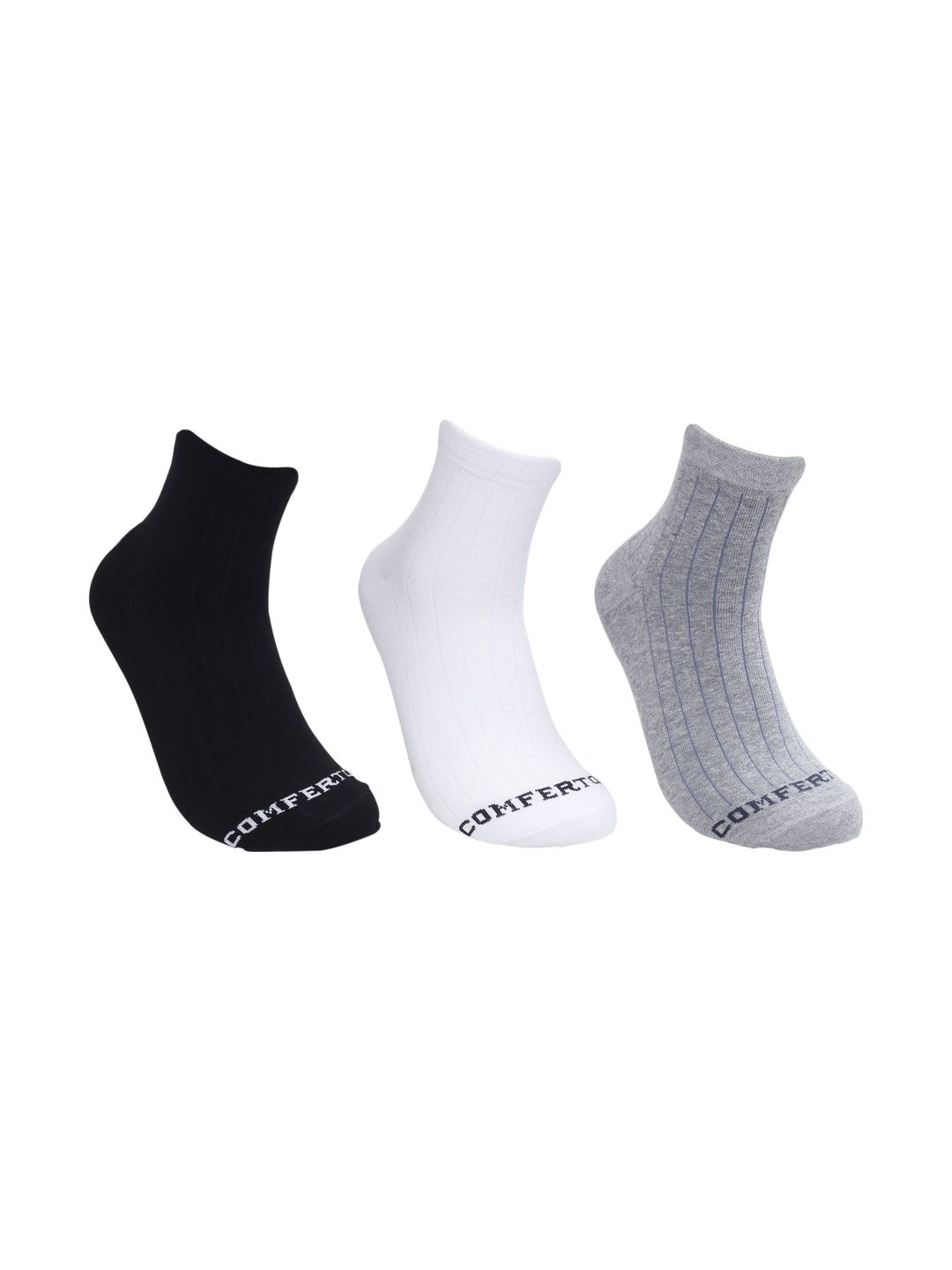 COMFERTO Men Pack of 3 Cotton Socks