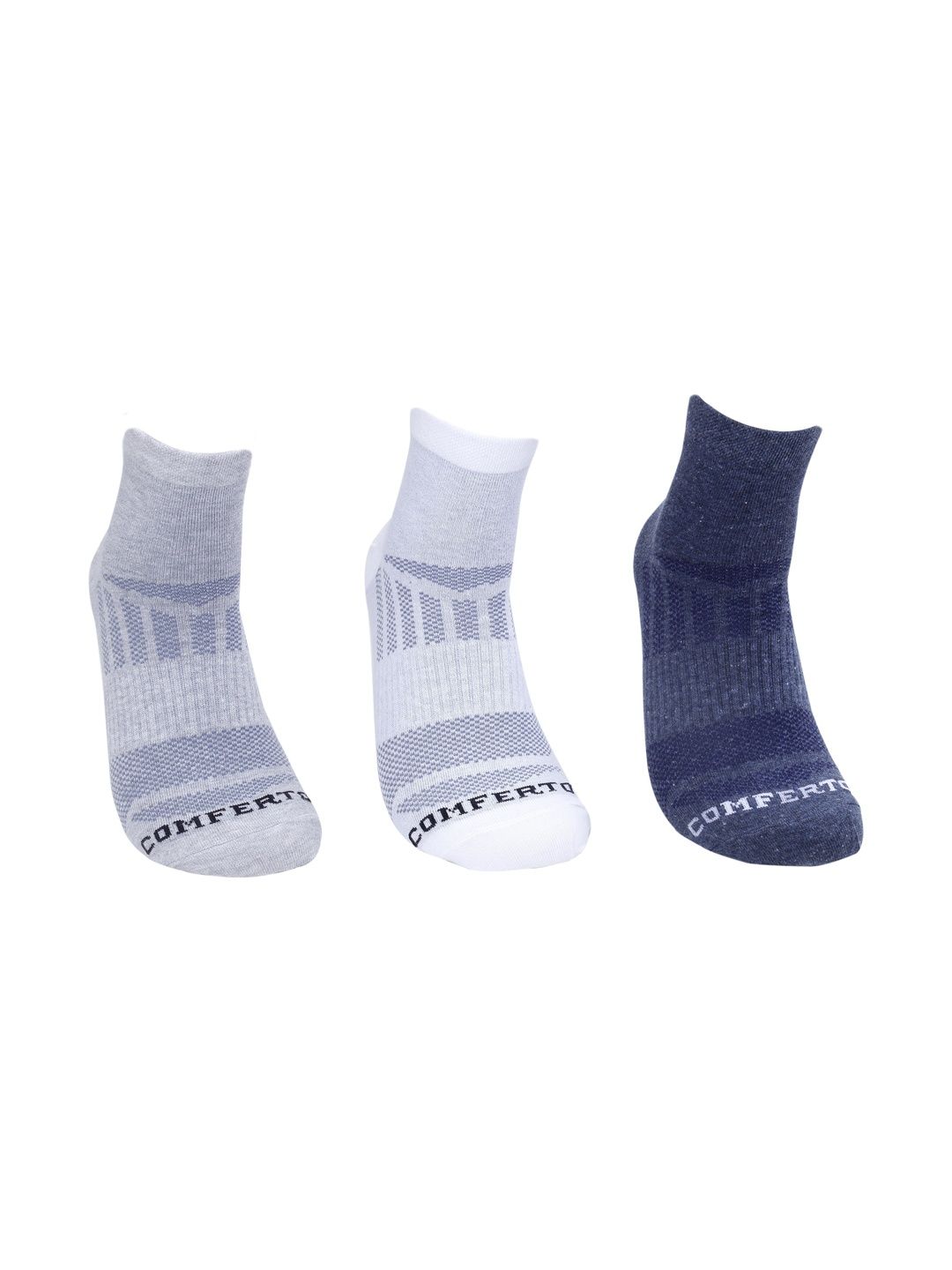 COMFERTO Men Pack of 3 Cotton Socks