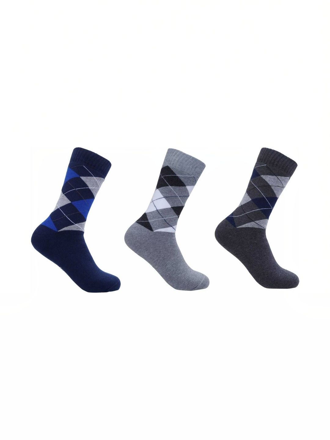 COMFERTO Men Pack of 3 Cotton Socks