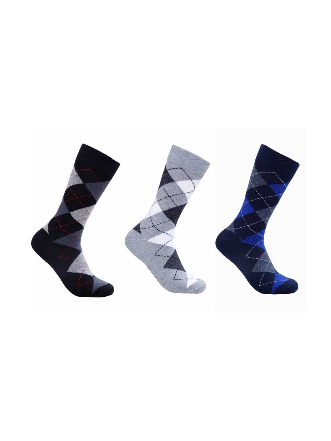COMFERTO Men Pack of 3 Cotton Socks
