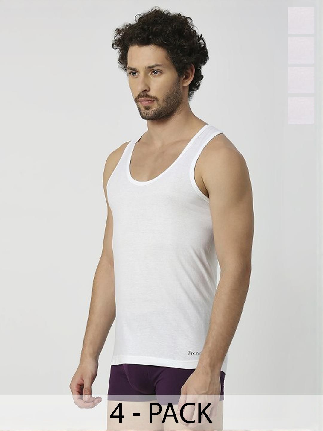 CAVENDERS Men White Innerwear Vests