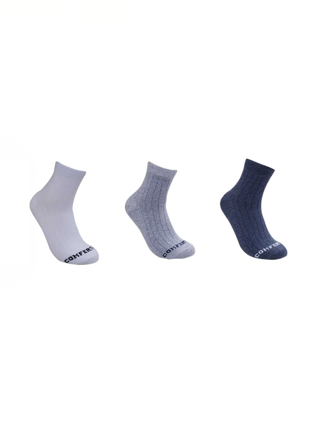 COMFERTO Men Pack of 3 Cotton Socks