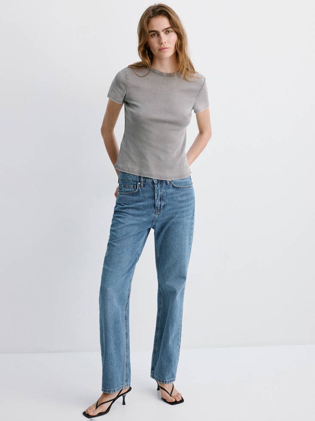 Regular Fit Pure Cotton Light Fade Jeans