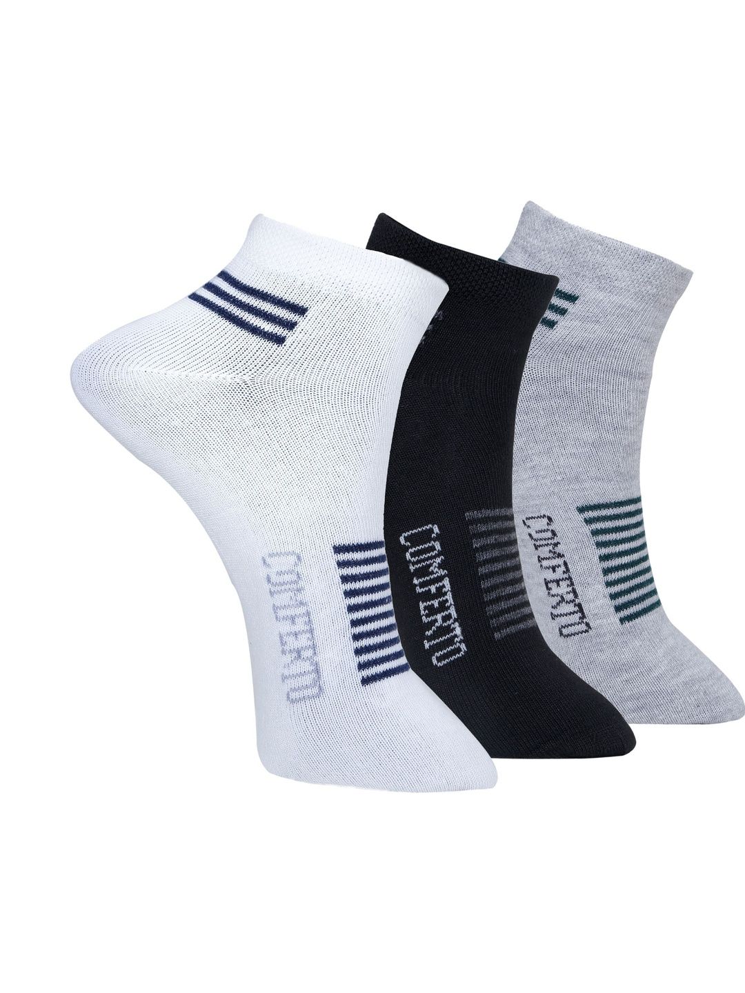 COMFERTO Men Pack of 3 Cotton Socks