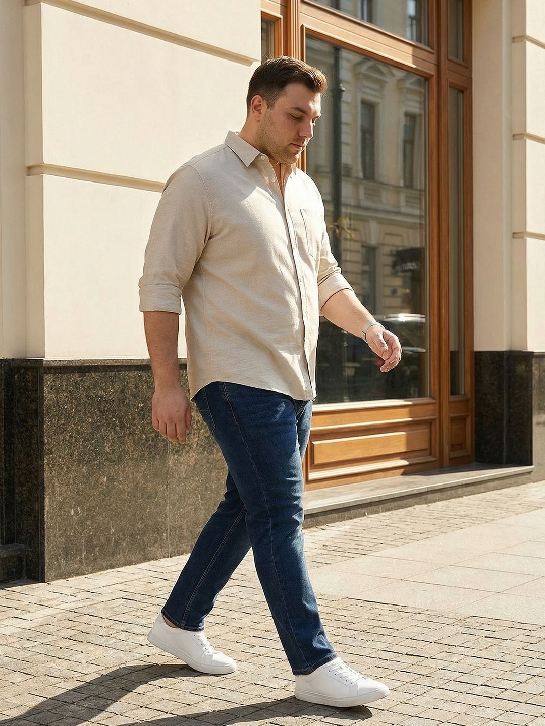 Sztori Button-Down Pure Cotton Casual Shirt