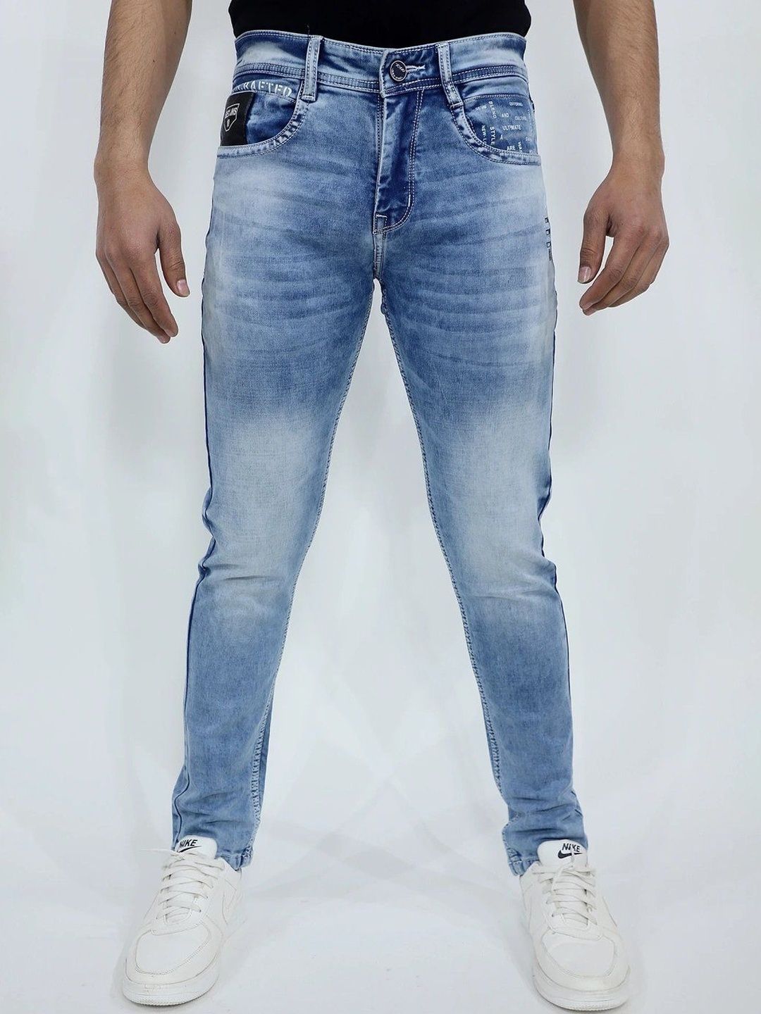 GEX GEX Men Regular Fit Mid-Rise Stretchable Jeans