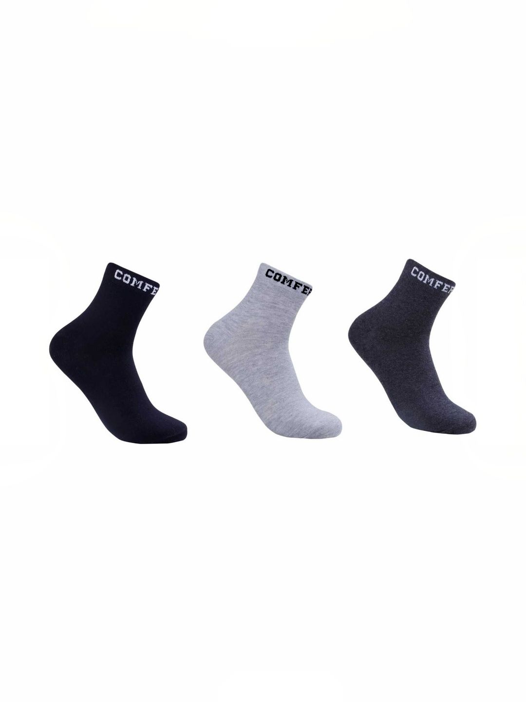 COMFERTO Men Pack of 3 Cotton Socks