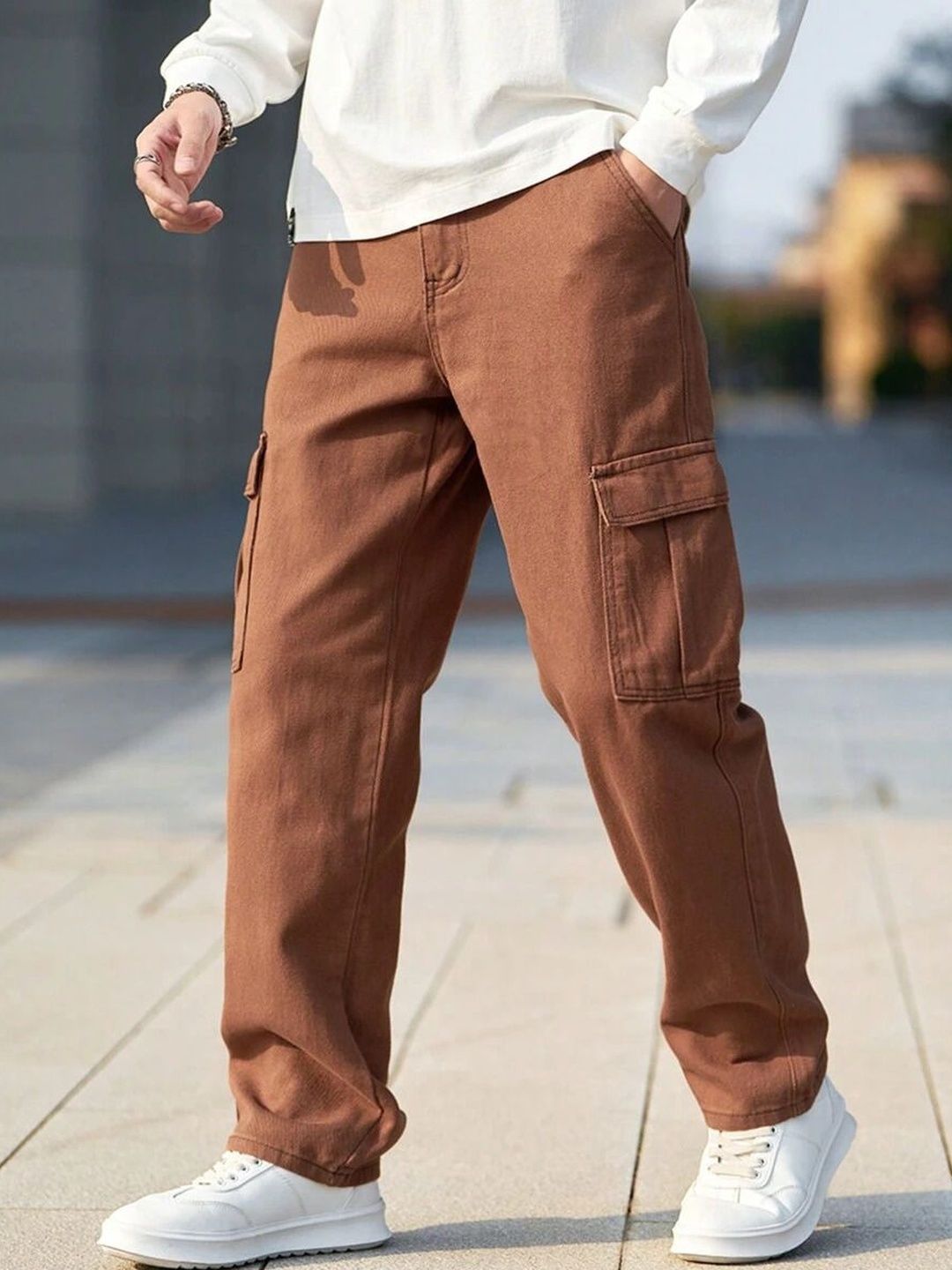 R.Code by The Roadster Life Co. Men Relaxed Fit Mid-Rise Jeans