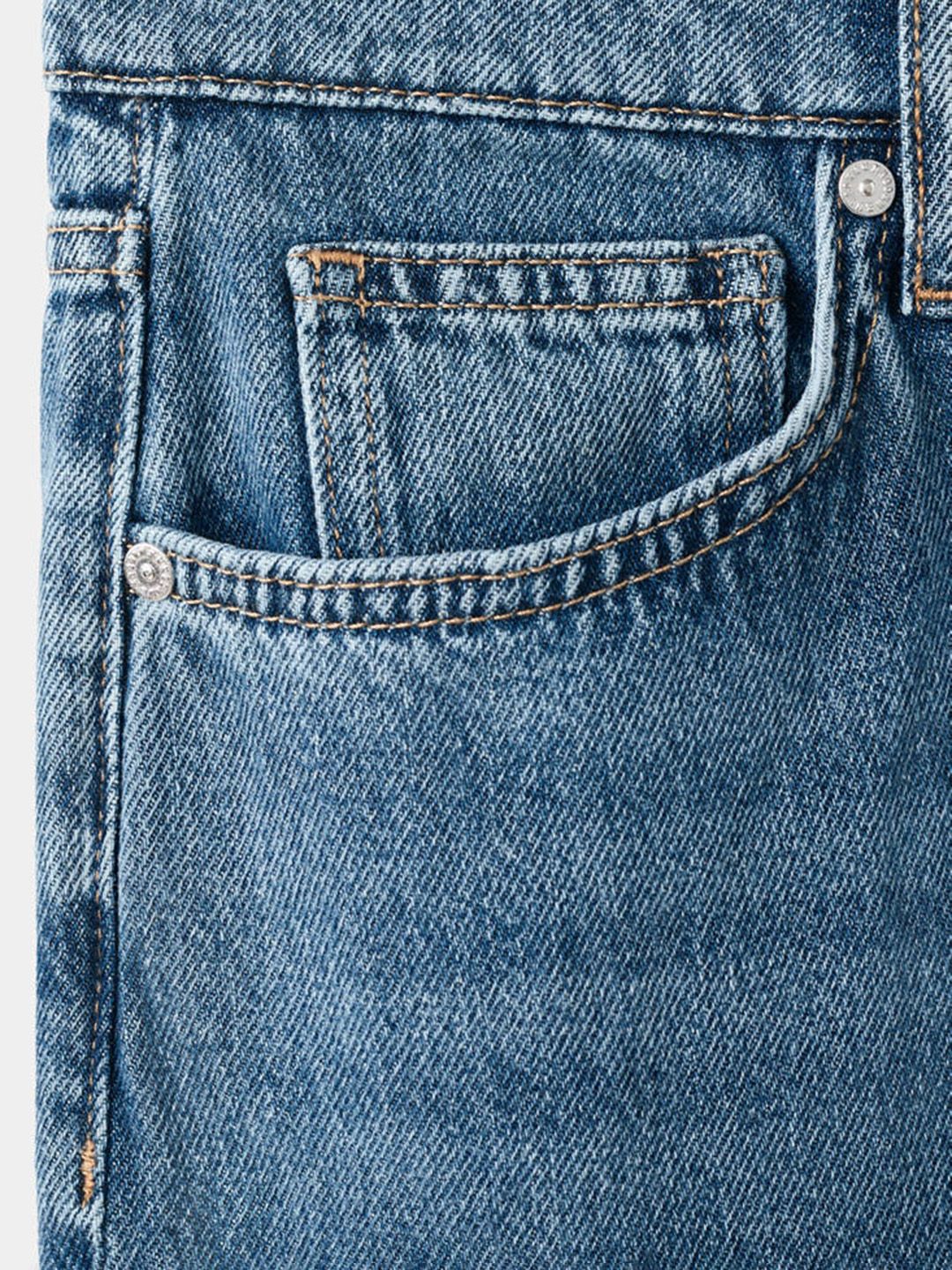 Regular Fit Pure Cotton Light Fade Jeans