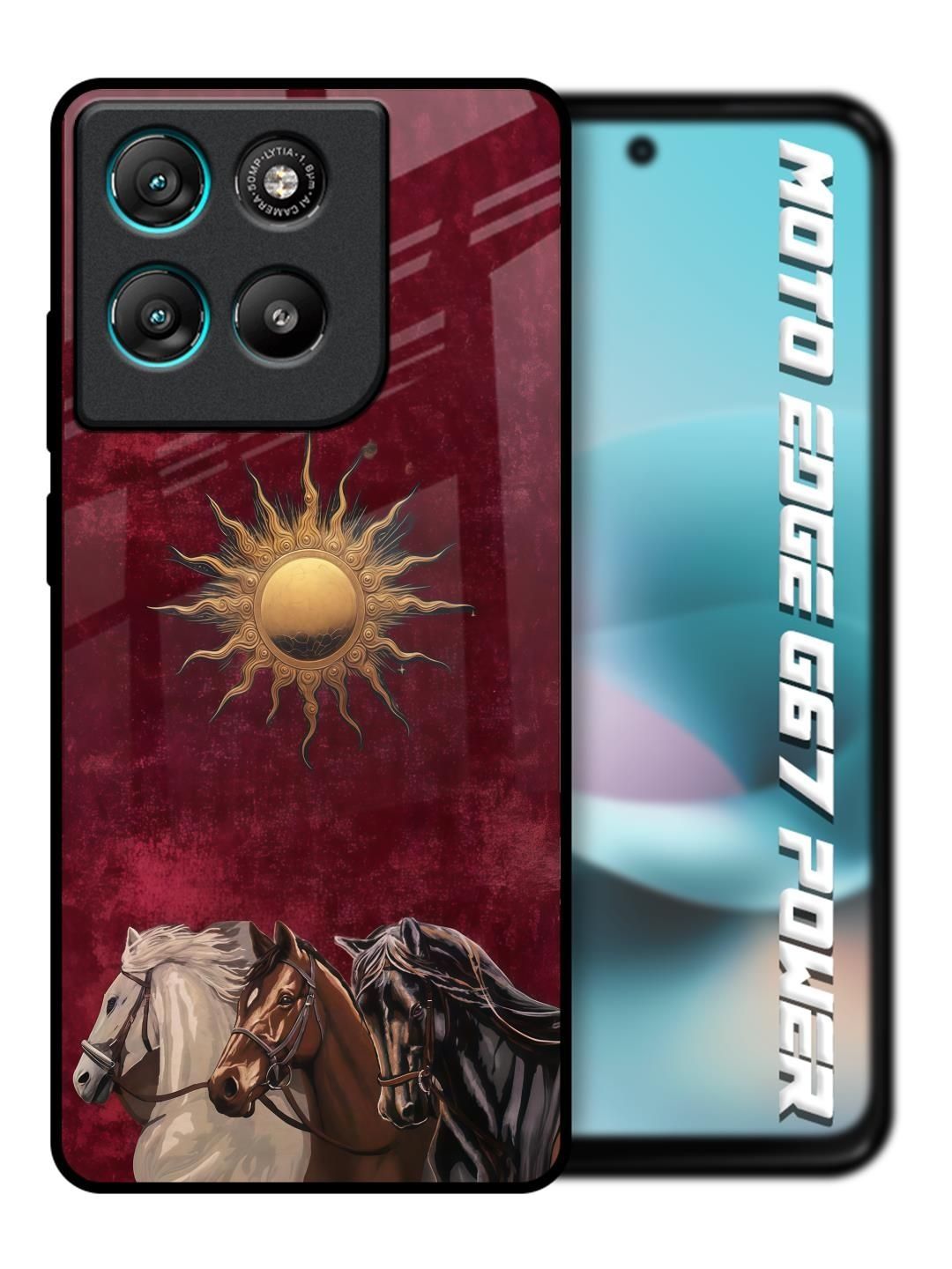 QRIOH Quirky Printed Motorola Edge G67 Power Back Case Mobile Accessories