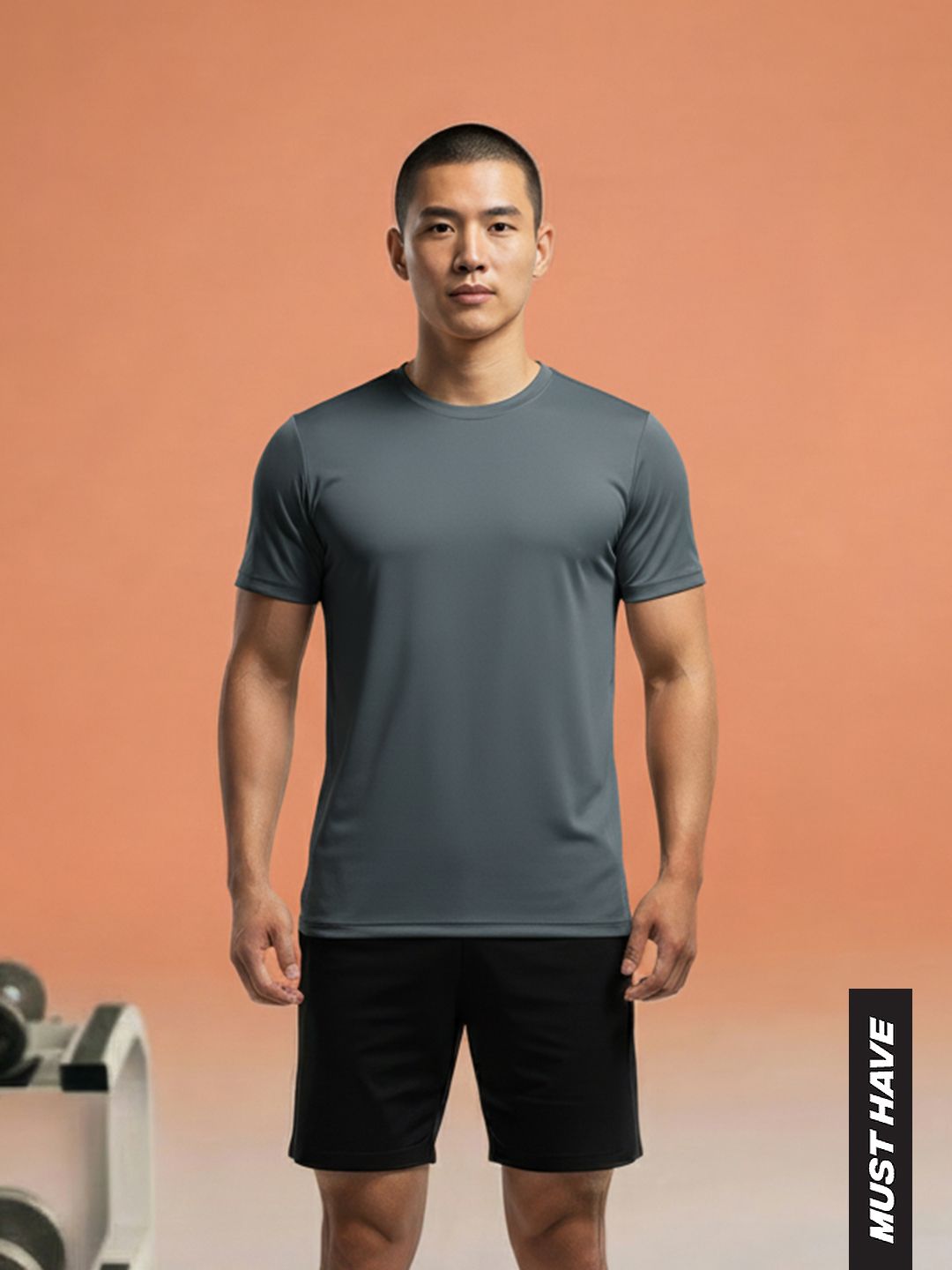 HRX by Hrithik Roshan Slim Fit Rapid-Dry Training T-shirt