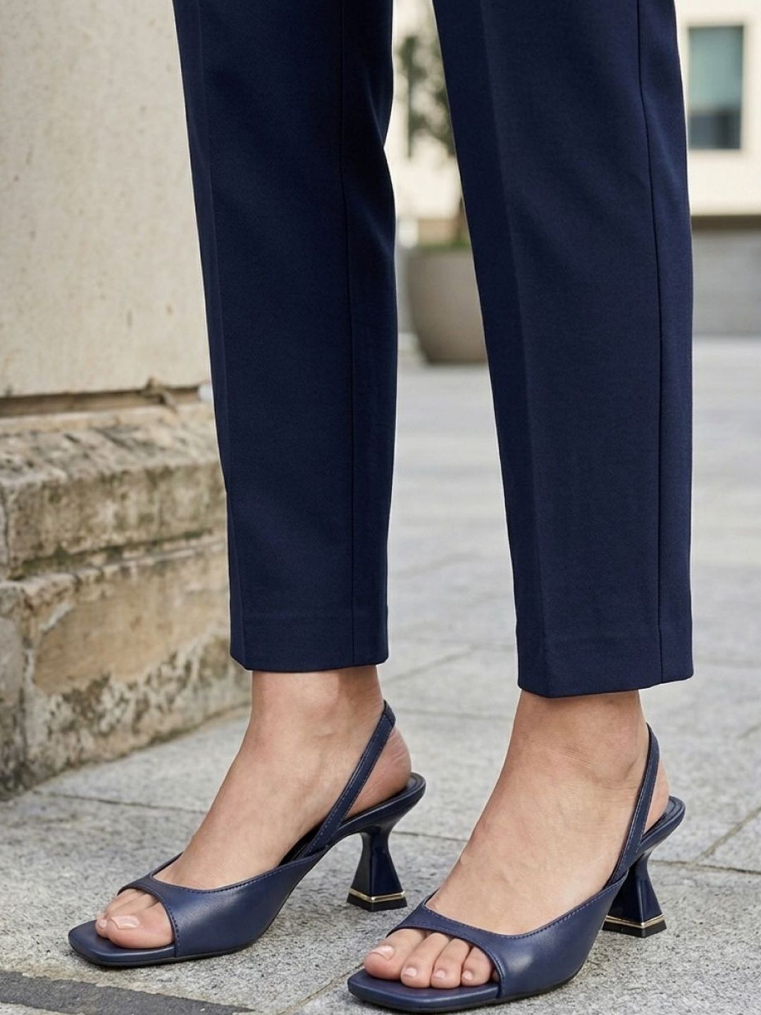 Velora Navy Blue Heels CAI Velora Navy Blue Heels