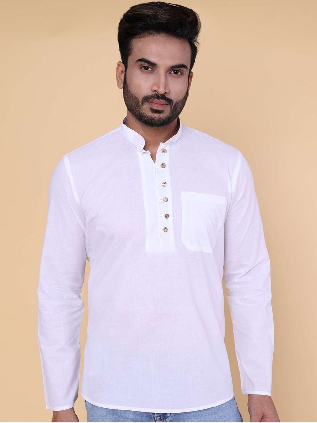 W & G W & G Men Regular Fit Kurta