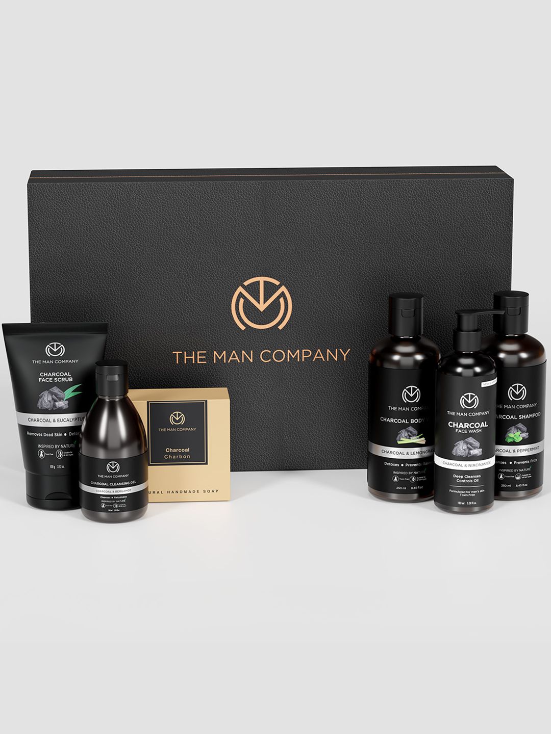 THE MAN COMPANY Set of 6 The Charcoal Gang Grooming Kit