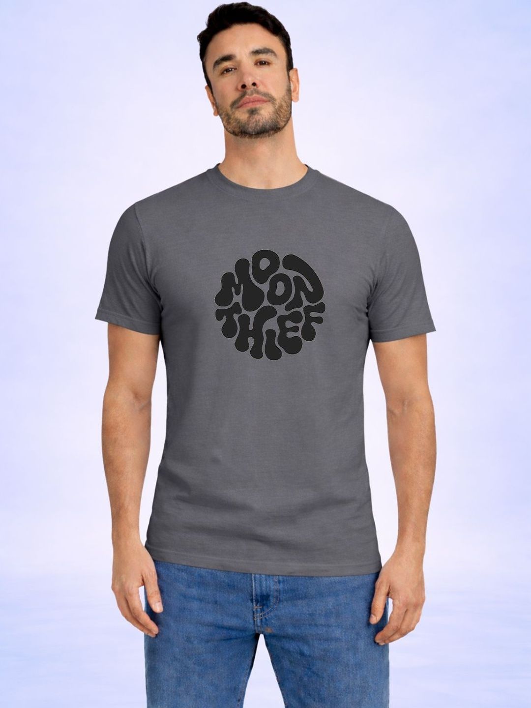 HERE&NOW Men Typography Printed T-shirt