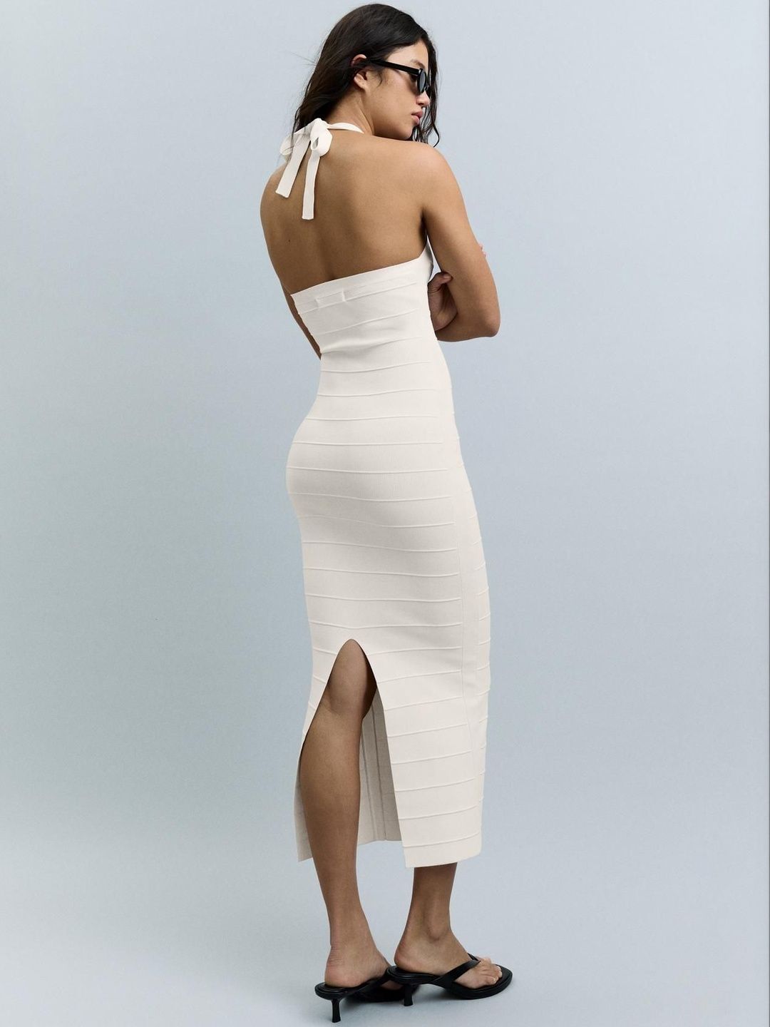 Halter Neck Midi Dress