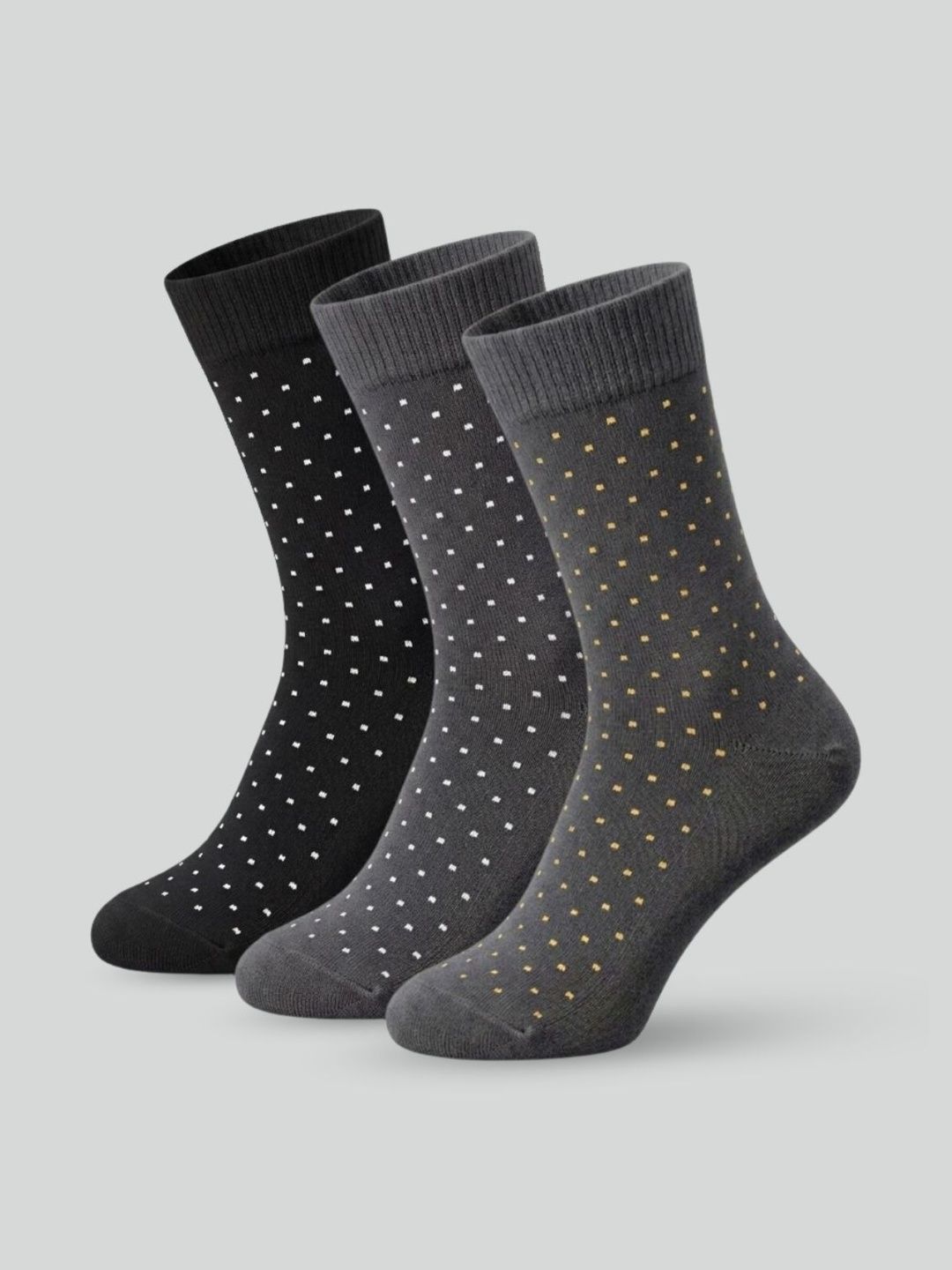 Sockscarving Men Pack of 3 Patterned Calf Length Socks