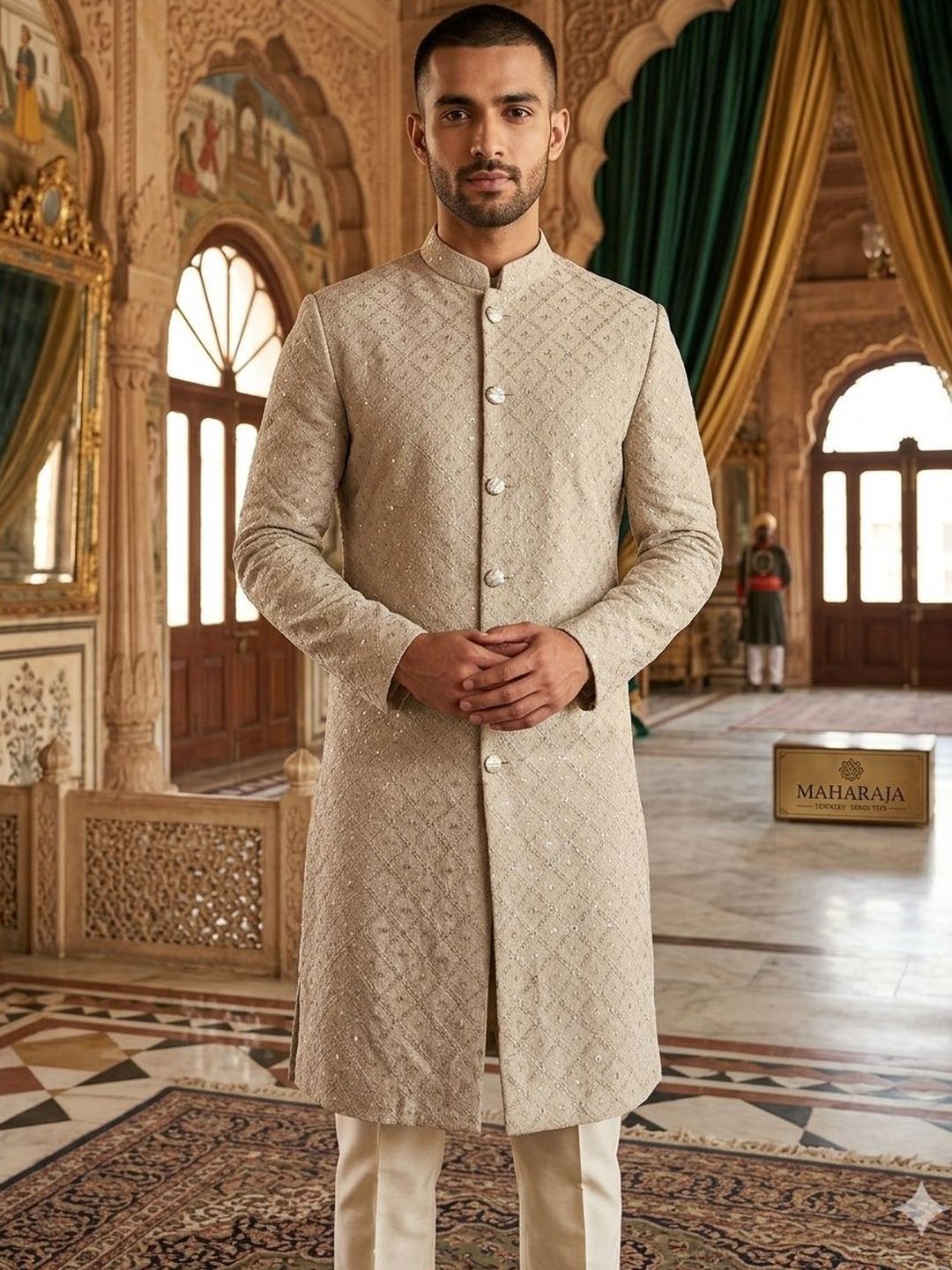 INDIROOP Men Kurta