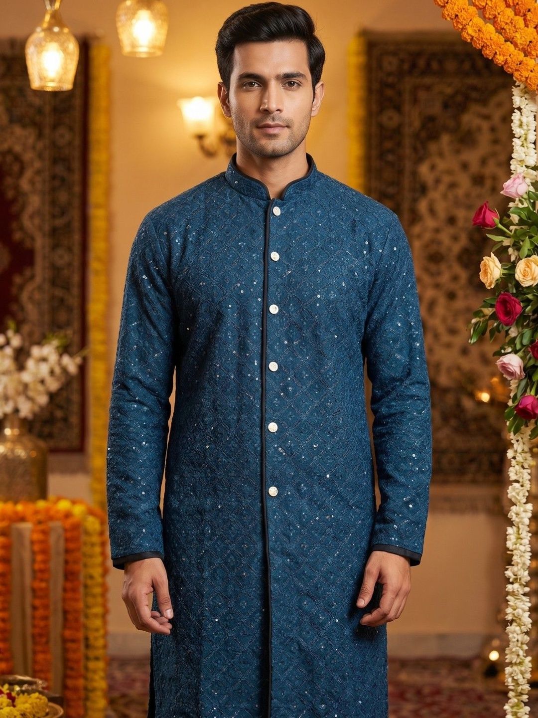 INDIROOP Men Kurta