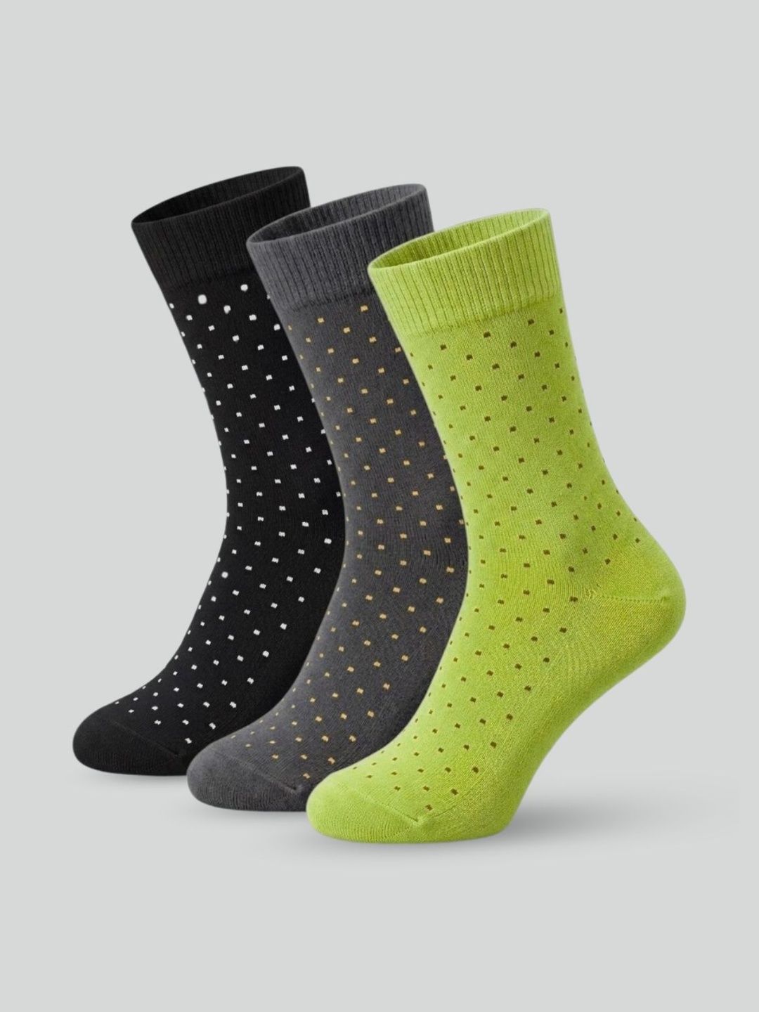 Sockscarving Men Pack of 3 Patterned Calf Length Socks
