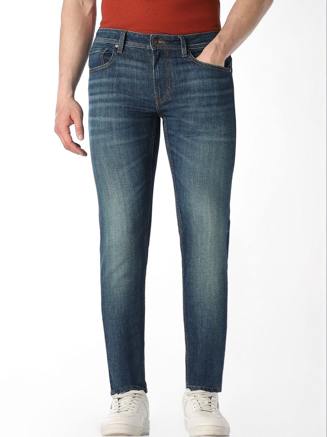 Slim Fit Low-Rise Light Fade Stretchable Jeans