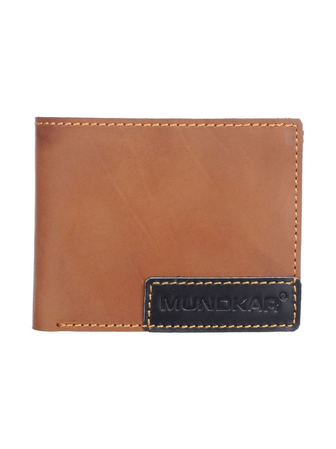 Mundkar Men Leather Two Fold Wallet