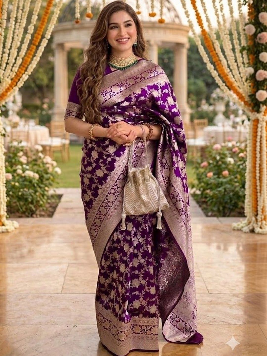 BAFNA MENS WEAR BAFNA MENS WEAR Art Silk Saree