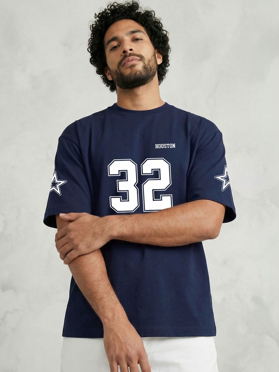 Manlino Men Printed Pure Cotton T-shirt