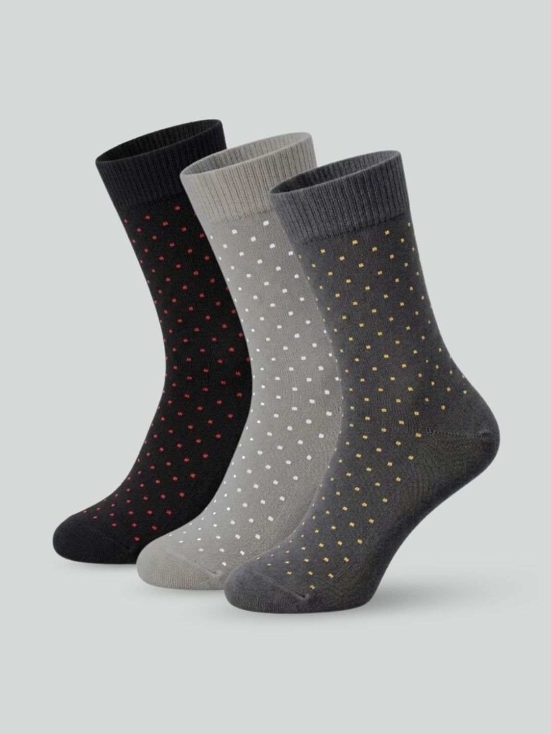 Sockscarving Men Pack of 3 Patterned Calf Length Socks