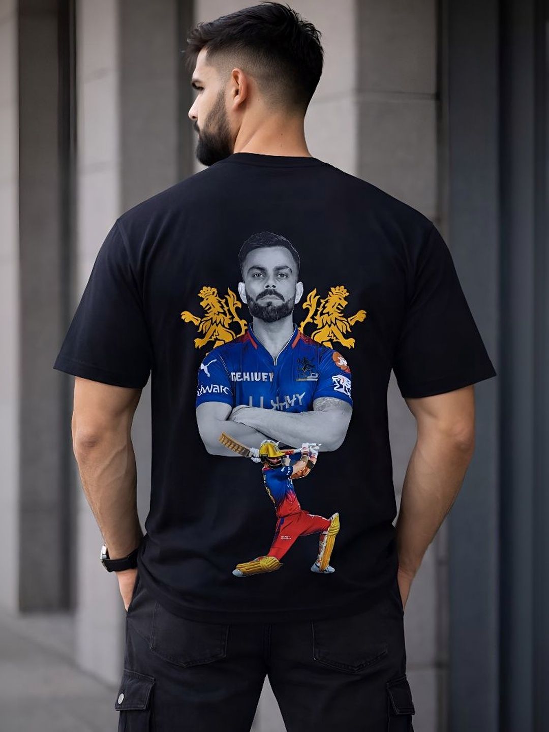 Nplusonefashion Men Sports Virat Kohli Printed T-shirt