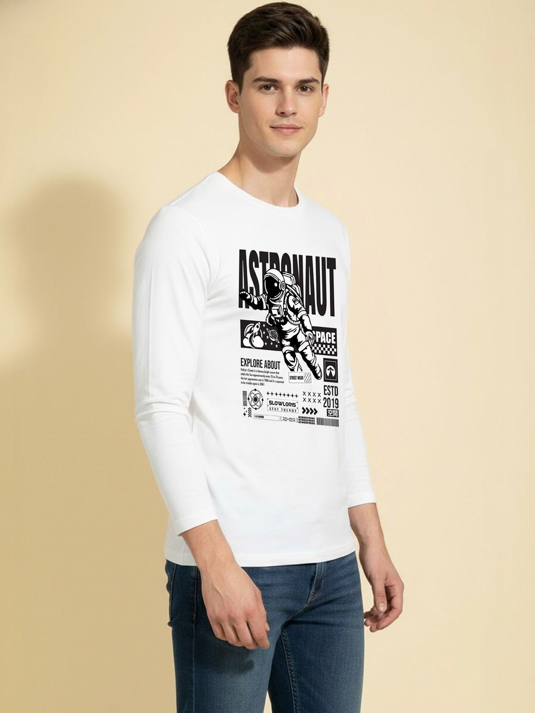 TEEFOX Men Typography Printed T-shirt
