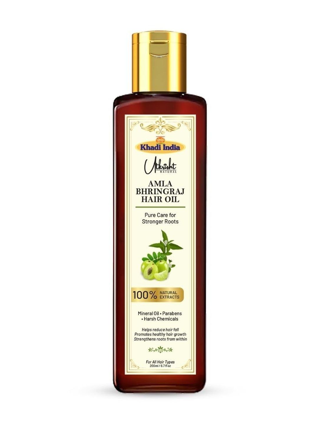 Utkrisht Amla Bhringraj Hair Oil For Stronger Roots - 200 ml deal from myntra