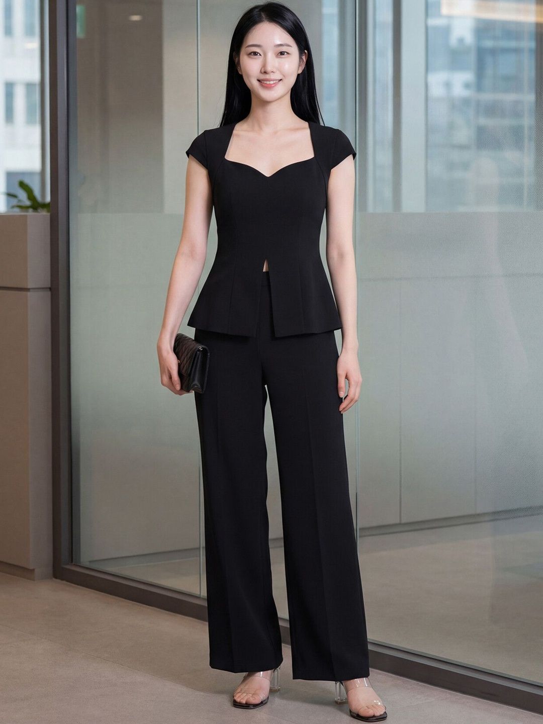Selvia Edge Dyed Top with Trousers