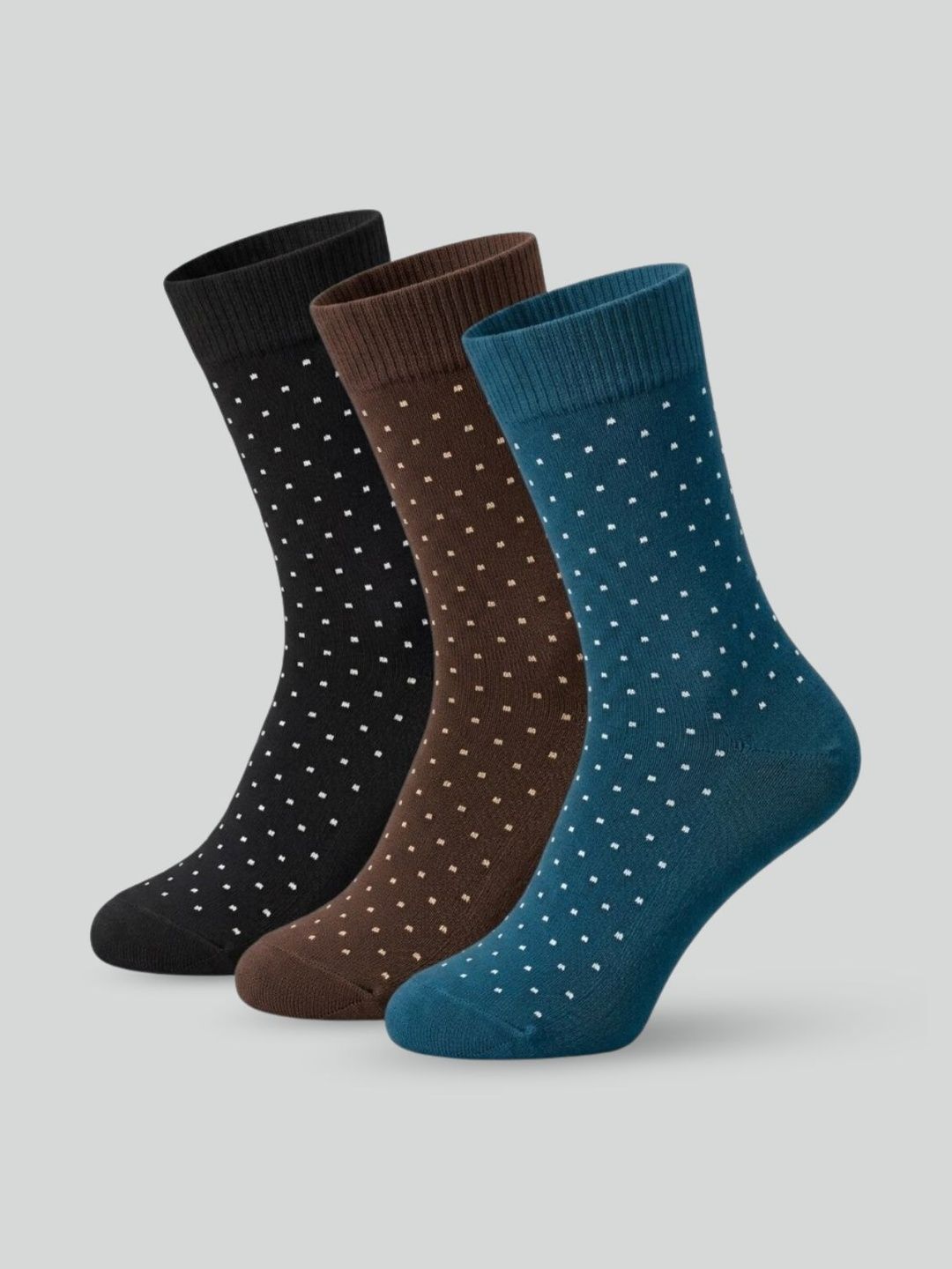 Sockscarving Men Pack of 3 Patterned Calf Length Socks