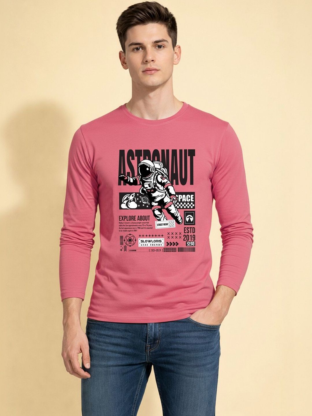 TEEFOX Men Typography Printed T-shirt