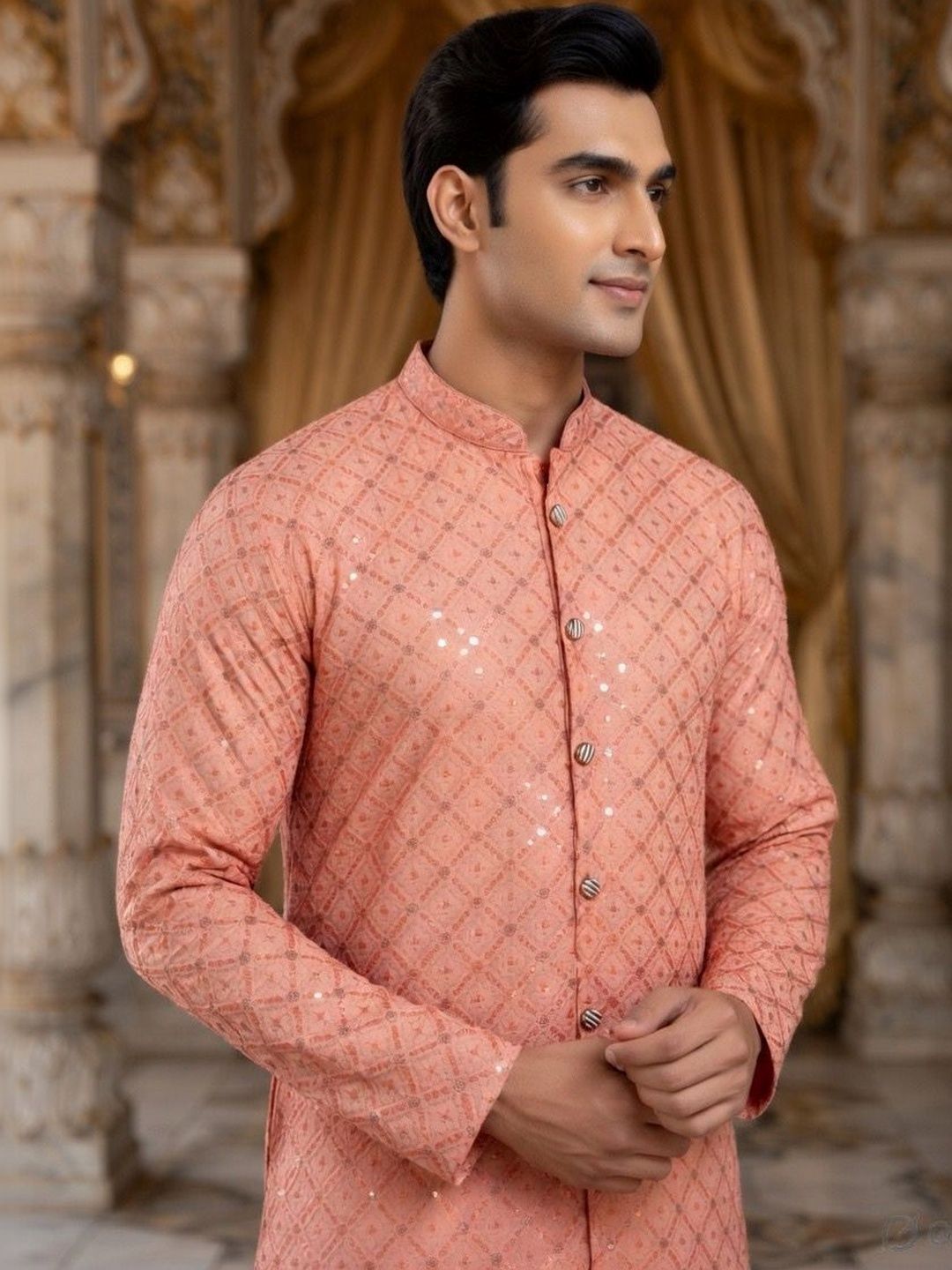 INDIROOP Men Kurta