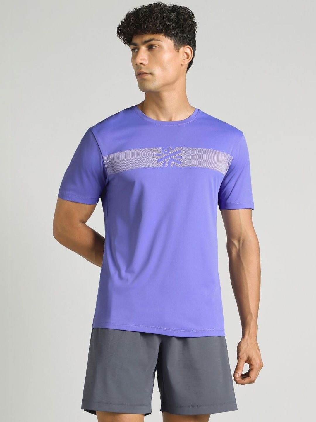 CULT Men's Blue Power Move Training T-shirt