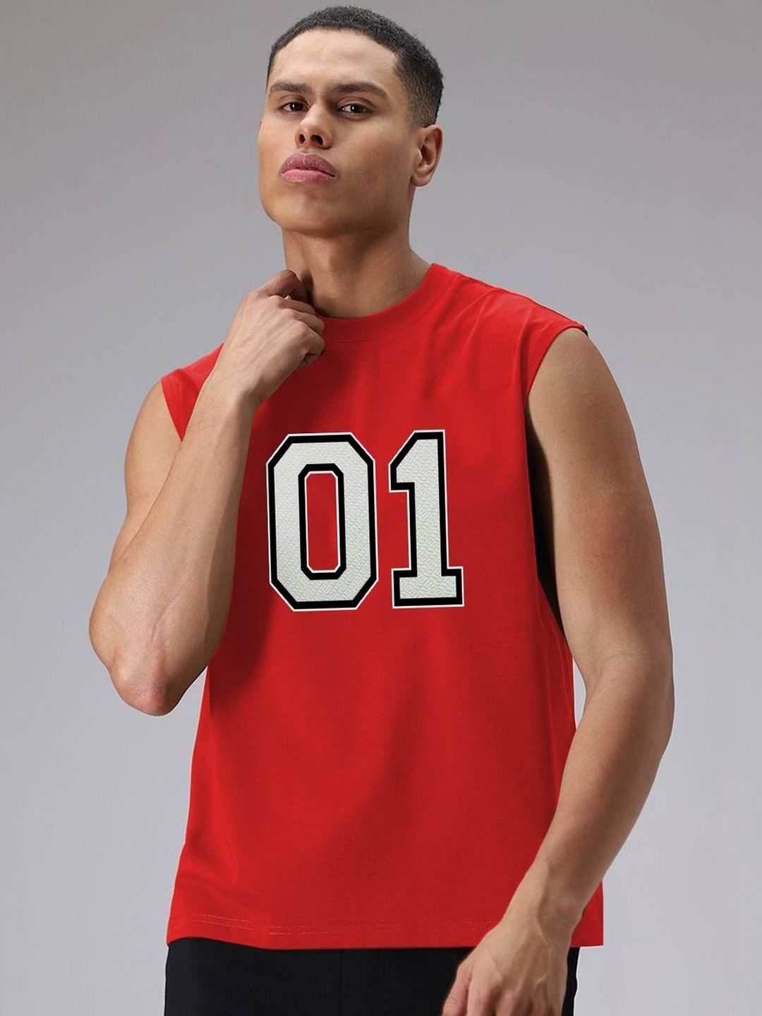 Genzy Men Relaxed Fit Typography Printed Cotton T-shirt