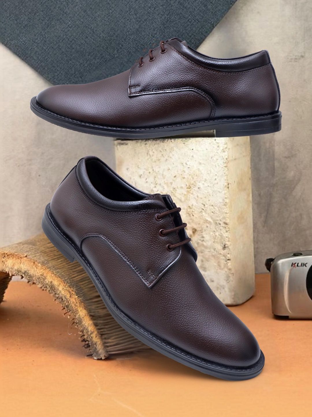 INVICTUS Men Leather Formal Derbys