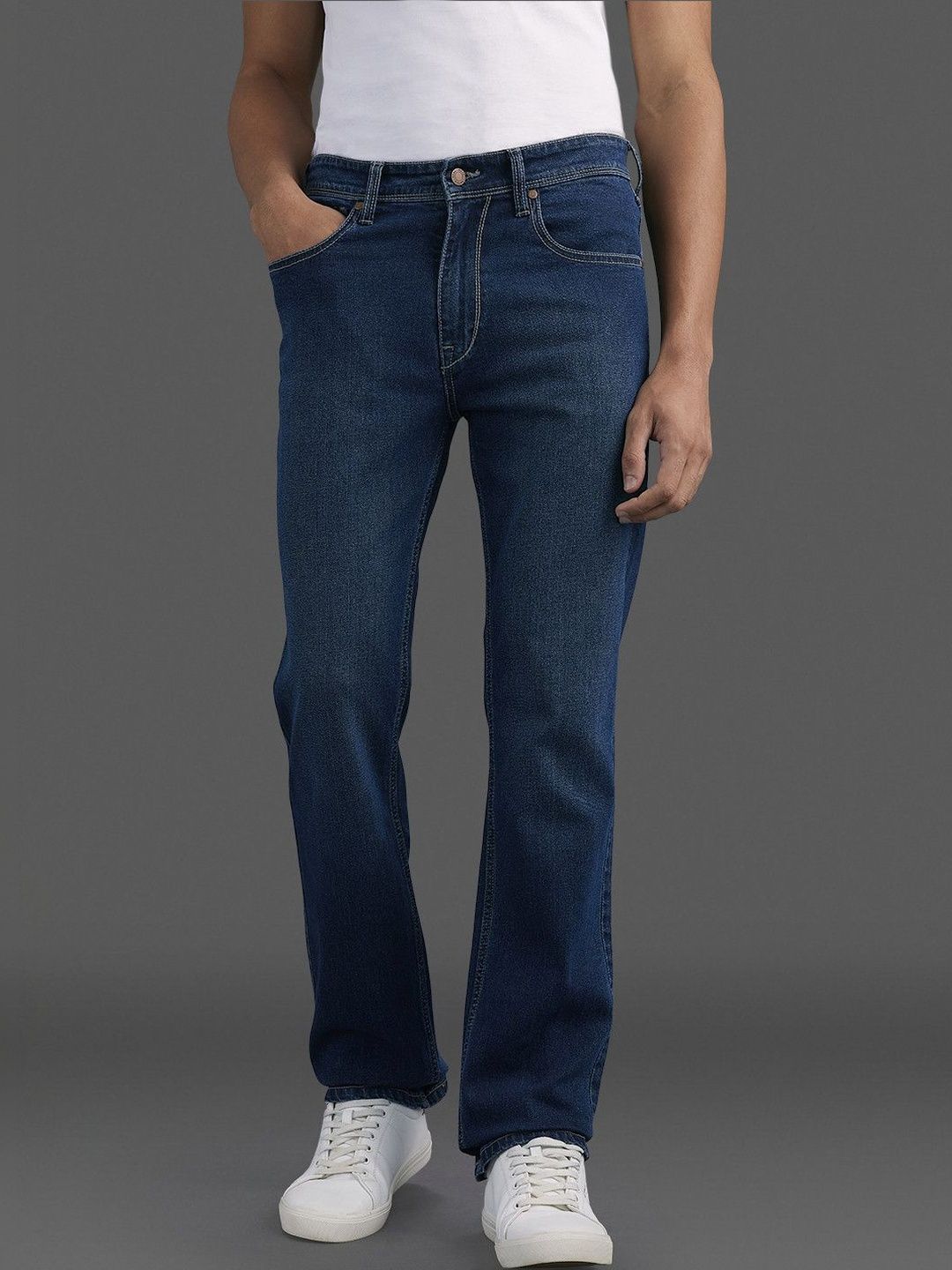 Pepe Jeans Men Holborne Straight Fit Mid-Rise Stretchable Jeans