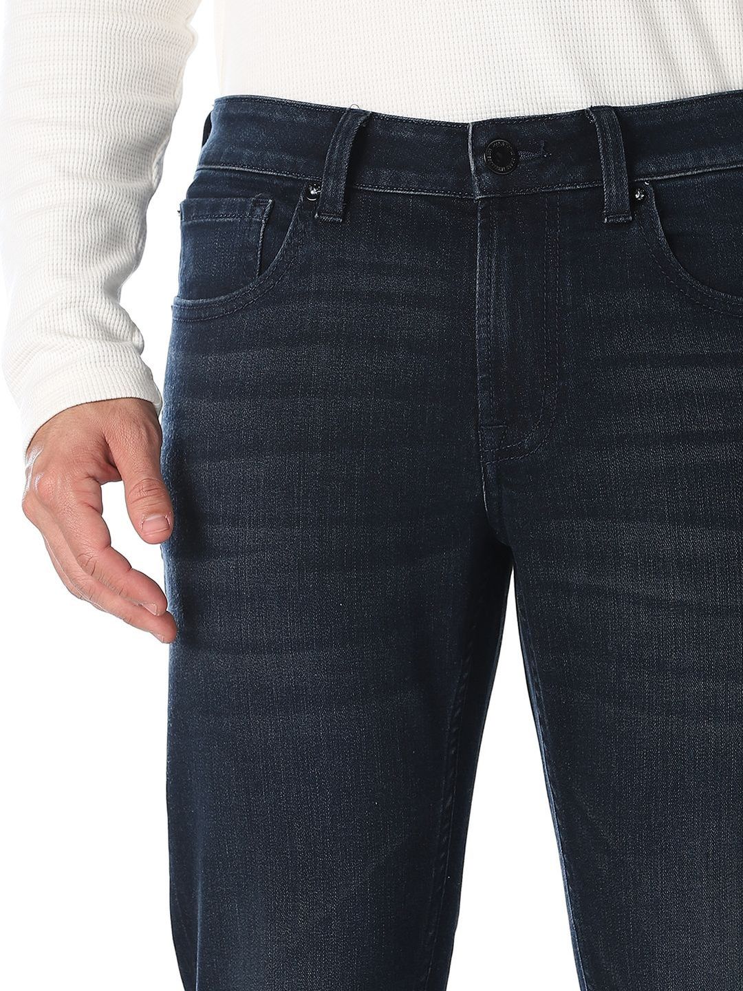 Slim Fit Mid-Rise Light Fade Stretchable Jeans