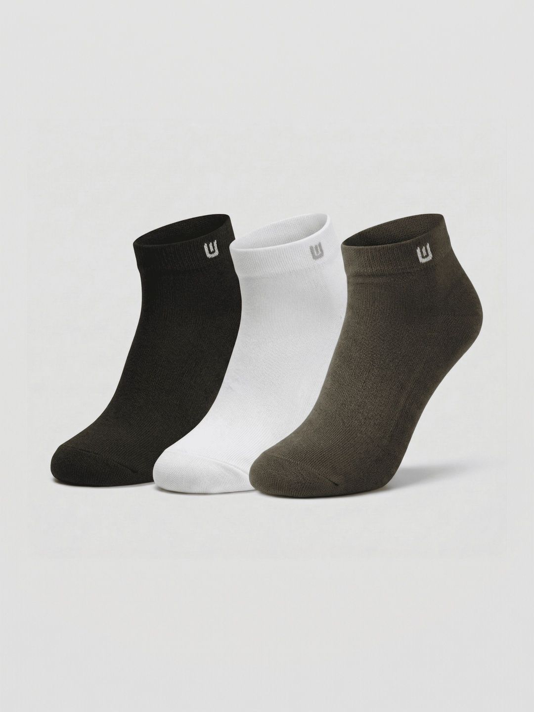SZN Unisex Pack of 3 Cotton Assorted Ankle Length Socks