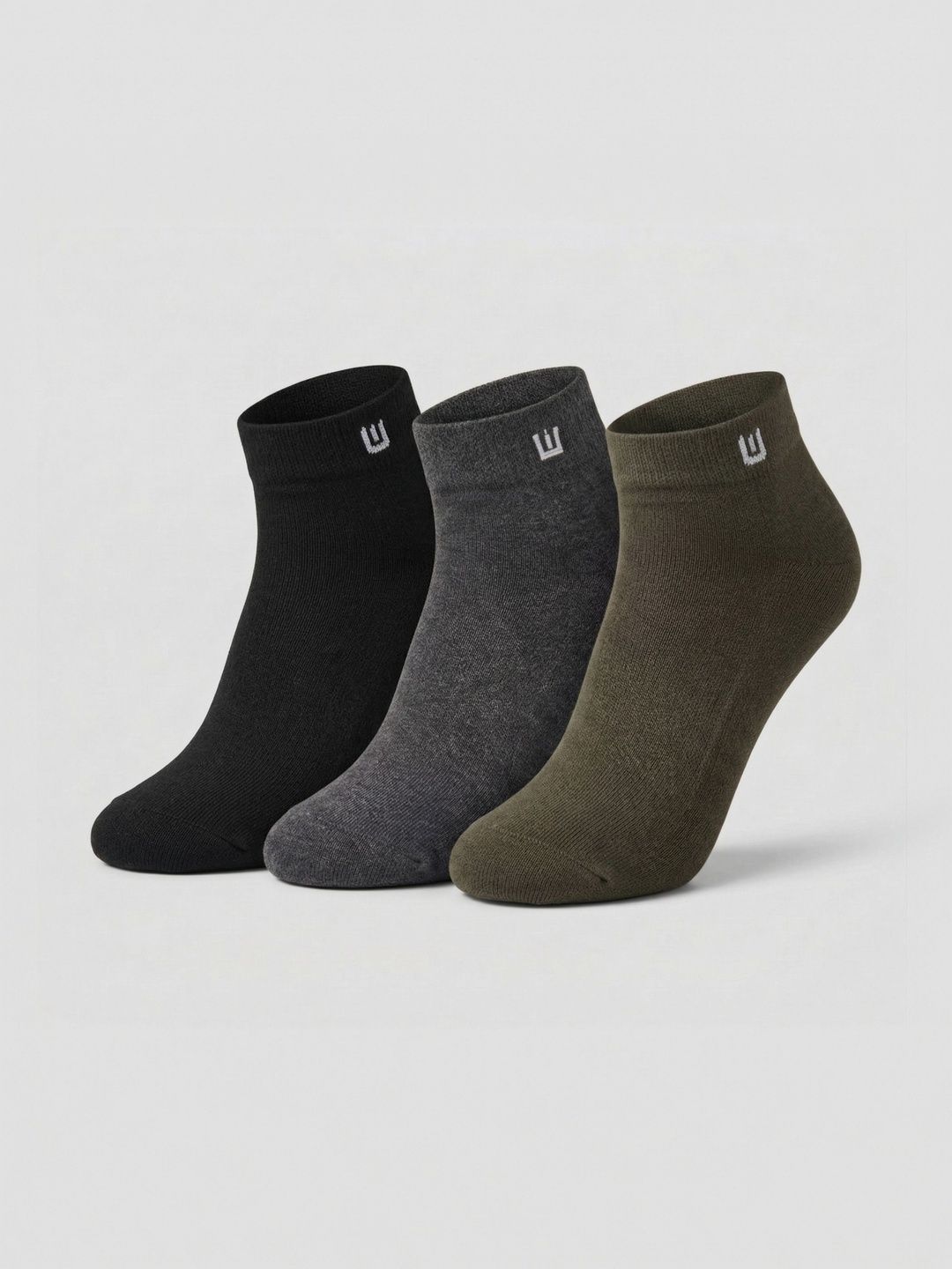 SZN Unisex Pack of 3 Cotton Assorted Ankle Length Socks