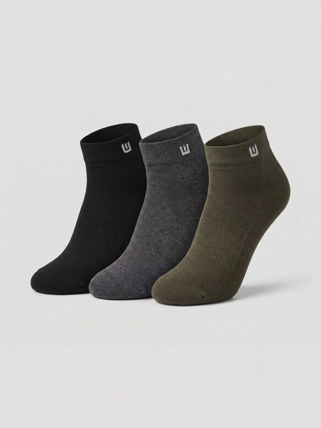 Moda Rapido Men Pack of 3 Cotton Assorted Ankle Length Socks