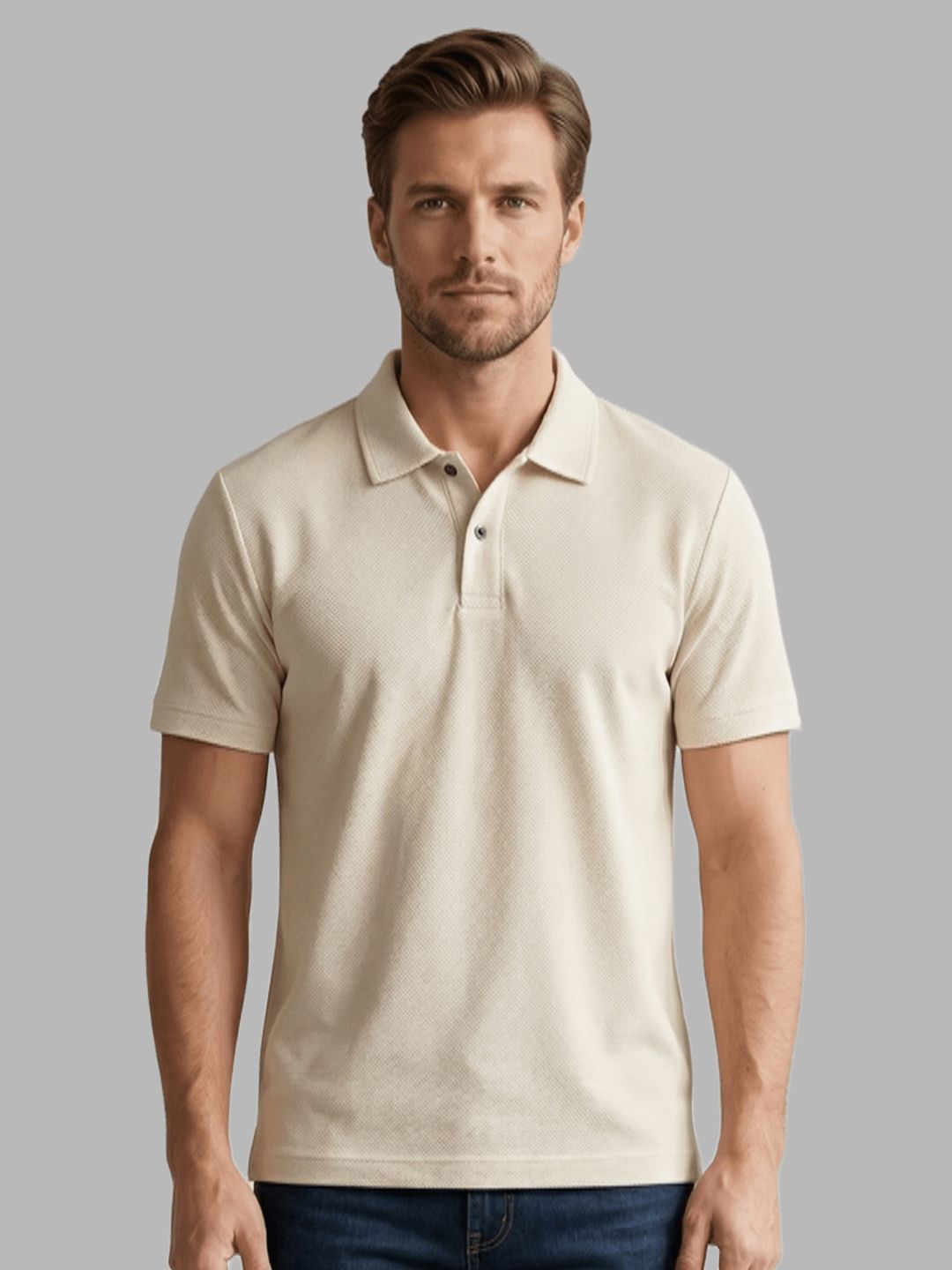 Dollar Men Solid Polo Neck Polyester Tshirts