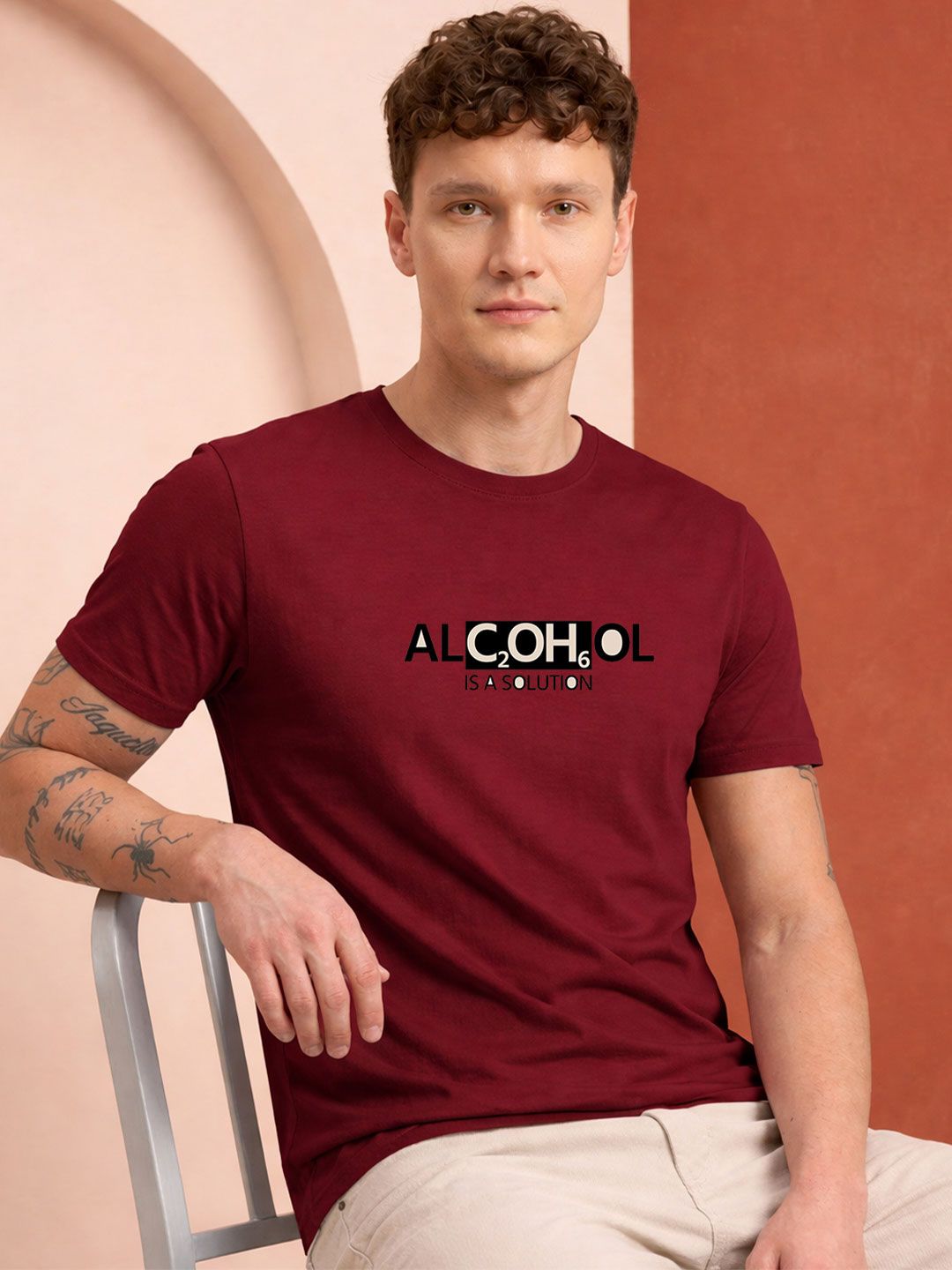 HERE&NOW Men Printed T-shirt