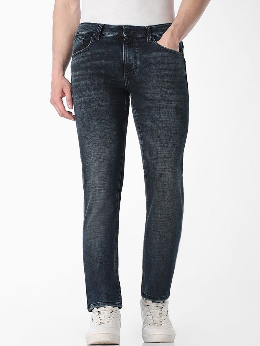 Slim Fit Low-Rise Light Fade Stretchable Jeans