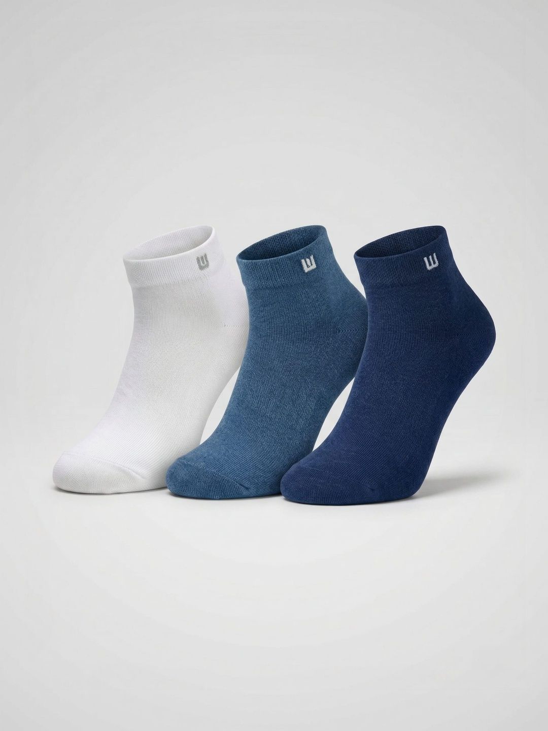 SZN Unisex Pack of 3 Cotton Assorted Ankle Length Socks